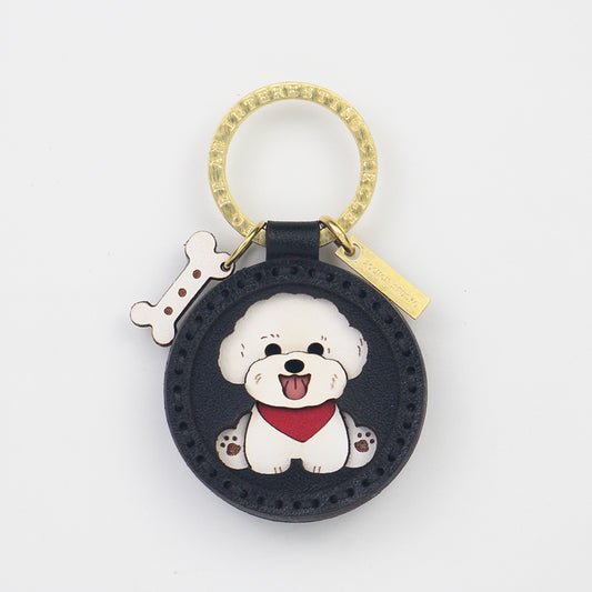 Cute Cartoon Dog Car Keychain Creative Gift